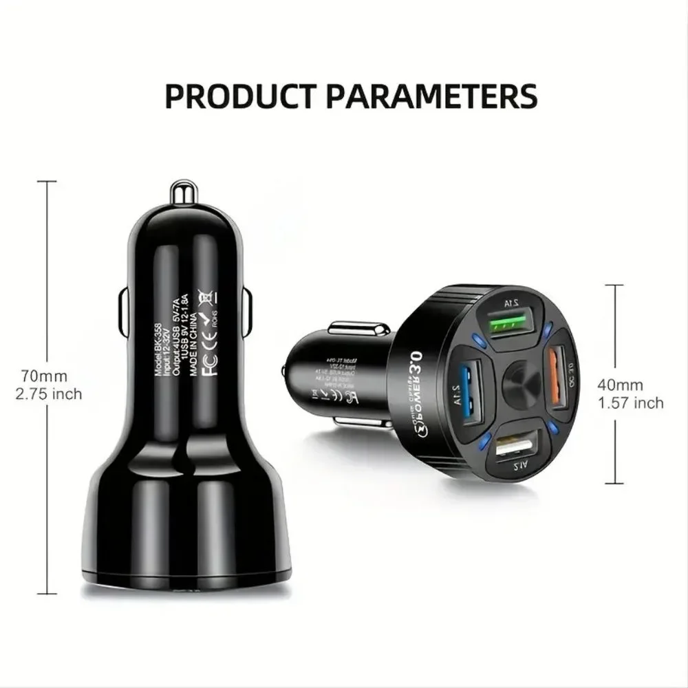 4-port Car Charger - Picture 1 of 3